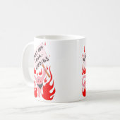 子宮の権利体を禁止す怒る コーヒーマグカップ (正面左)