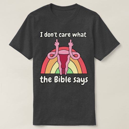 子宮の権利 Tシャツ (デザイン正面)