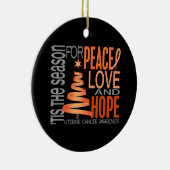 子宮の蟹座のクリスマス1のオーナメント セラミックオーナメント (右)