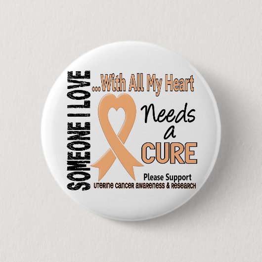 子宮の蟹座は治療3を必要とします 缶バッジ (正面)