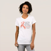 子宮の蟹座サポート強い生存者 Tシャツ (正面フル)