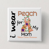 子宮の蟹座私は私のお母さん43のためのモモを身に着けています 缶バッジ (正面)