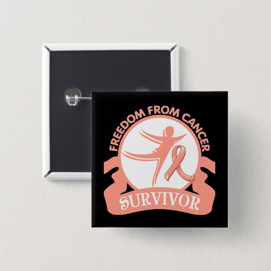 子宮の蟹座-蟹座の生存者からの自由 缶バッジ (正面&裏面)
