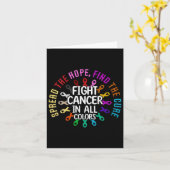 子宮は希望を広げ治療がんと闘う カード (黄色い花)