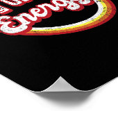 子宮エネルギーレトロフェミニストウーマン ポスター (角)