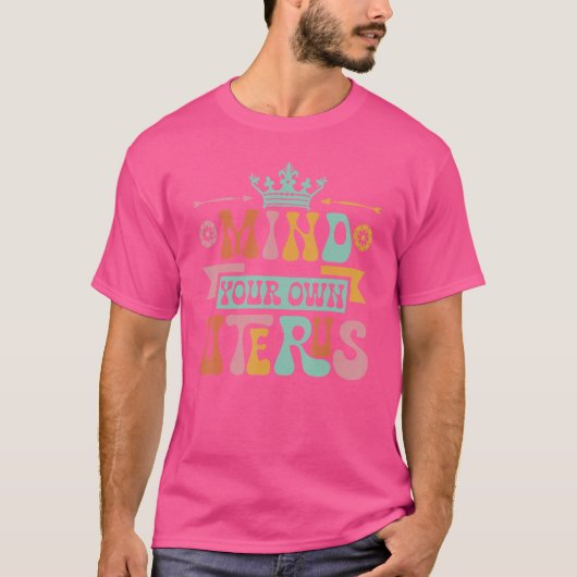 子宮カラフルフェミニスト女性権利 Tシャツ (正面)