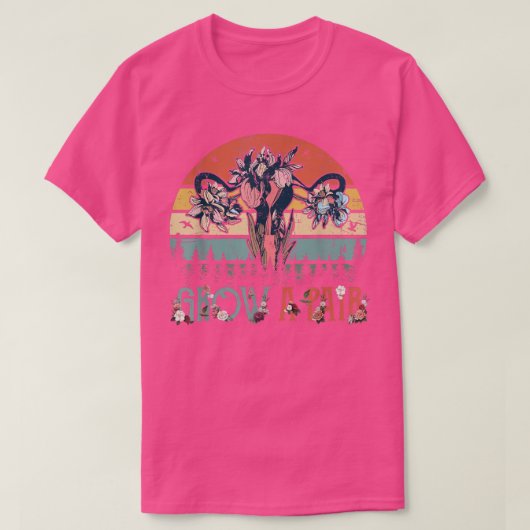 子宮プロチョイスフェミニストの女性を育てる Tシャツ (デザイン正面)