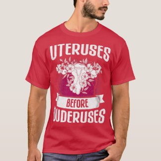 子宮使用前デザイン女性向けデュデリース6059 Tシャツ