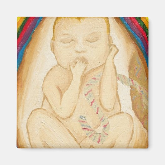 子宮内のののぞき マグネット (正面)