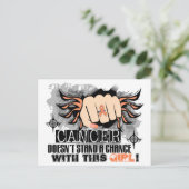 子宮内膜がんには耐えられない ポストカード (スタンド正面)