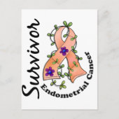 子宮内膜がんを克服した人15人 ポストカード (正面)