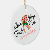 子宮内膜がんラブホープ休暇 セラミックオーナメント (右)