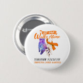 子宮内膜がん認識度リボンギフトをサポート 缶バッジ (正面&裏面)