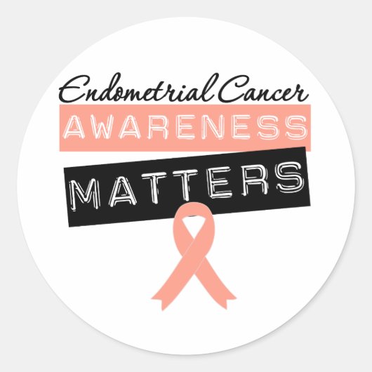 子宮内膜がん認識度問題 ラウンドシール (正面)