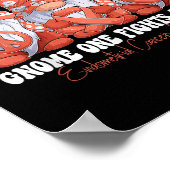 子宮内膜がん認識度月桃リボンGn ポスター (角)