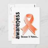 子宮内膜がん認識度5 ポストカード (正面/裏面)