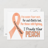 子宮内膜がん…私は誇らしげに衣服ピーク ポストカード (正面/裏面)