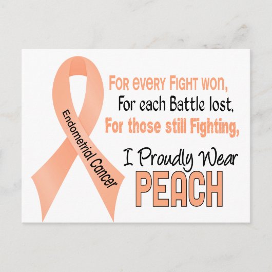 子宮内膜がん…私は誇らしげに衣服ピーク ポストカード (正面)