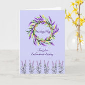 子宮内膜外科ヒーリングハグスカード カード (黄色い花)