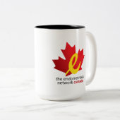 子宮内膜症のコーヒーか茶マグのために統一されたな声 ツートーンマグカップ (正面右)