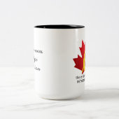 子宮内膜症のコーヒーか茶マグのために統一されたな声 ツートーンマグカップ (中央)