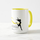 子宮内膜症の認識度のコンボのマグ マグカップ (正面右)