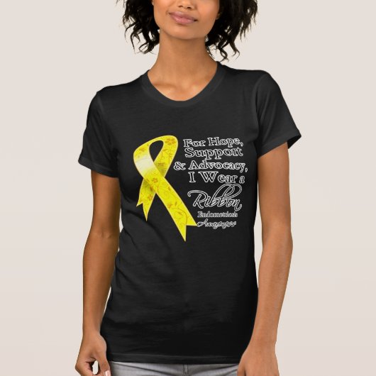 子宮内膜症サポート希望の認識度 Tシャツ (正面)