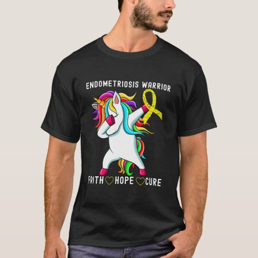子宮内膜症戦士 子宮内膜症啓発月間モント Tシャツ (正面)