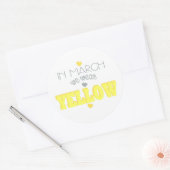 子宮内膜症認識度シール ラウンドシール (封筒)