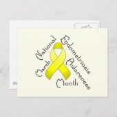 子宮内膜症認識度月光はがき ポストカード (正面/裏面)