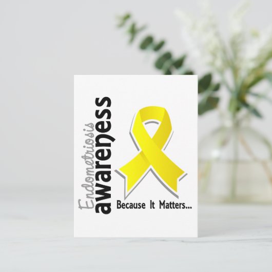 子宮内膜症認識度5 ポストカード (スタンド正面)