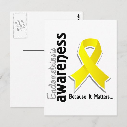 子宮内膜症認識度5 ポストカード (正面/裏面)
