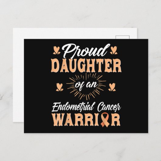 子宮内誇りを持った膜がんの戦士 ポストカード (正面/裏面)