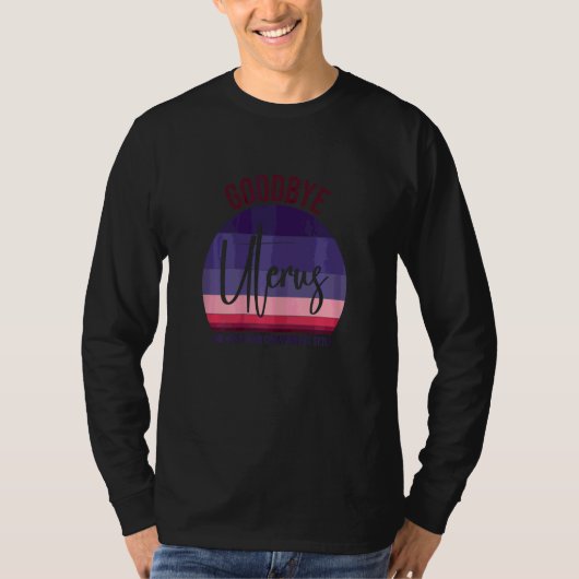 子宮引用文摘出クールヴィンテージ Tシャツ (正面)
