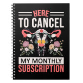 子宮摘出おもしろい子宮切除 ノートブック (正面)