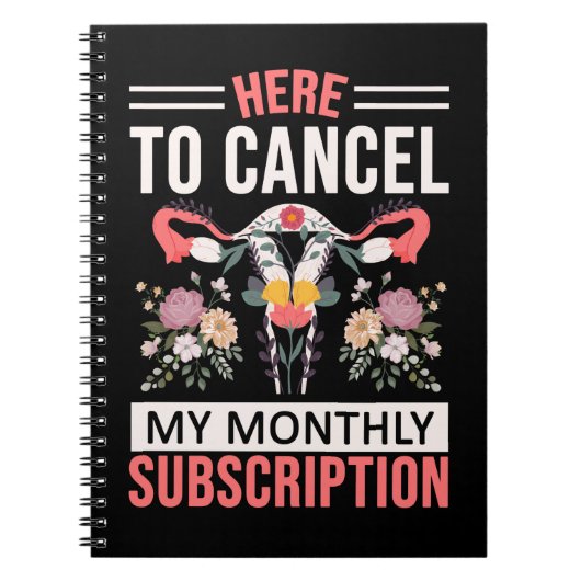 子宮摘出おもしろい子宮切除 ノートブック (正面)