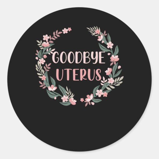 子宮摘出手術の子宮摘出生存者 ラウンドシール (正面)