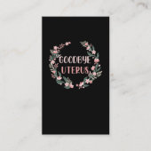 子宮摘出手術を受けた生存者 名刺 (正面)