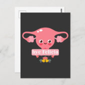 子宮摘出手術(法)子宮フェリシア ポストカード (正面/裏面)