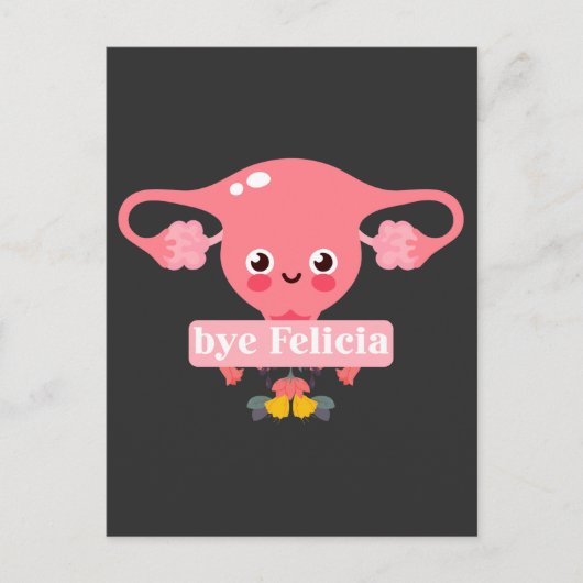 子宮摘出手術(法)子宮フェリシア ポストカード (正面)