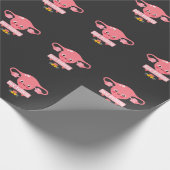 子宮摘出手術（法）子宮フェリシア ラッピングペーパー (角)