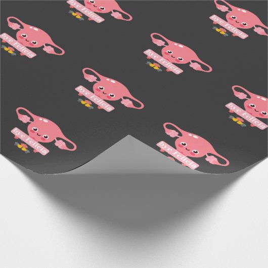 子宮摘出手術（法）子宮フェリシア ラッピングペーパー (角)