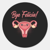 子宮摘出支援および子宮手術サバイボ ラウンドシール (正面)