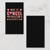 子宮摘出支援子宮摘出生存者 名刺 (正面/裏面)