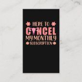 子宮摘出支援子宮摘出生存者 名刺 (正面)