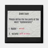 子宮摘出磁石を見た子宮 マグネット (正面)