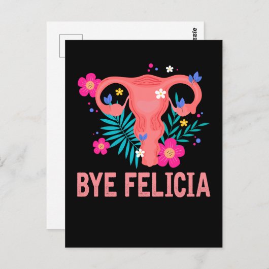 子宮摘出術による子宮摘出手術 ポストカード (正面/裏面)