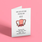 子宮摘出術の回復の幸運 カード