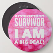 子宮摘出術の生存者 缶バッジ (正面&裏面)