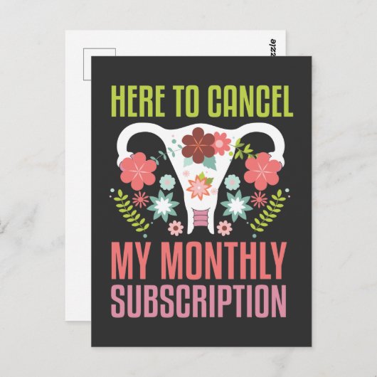 子宮摘出補助子宮摘出手術 ポストカード (正面/裏面)